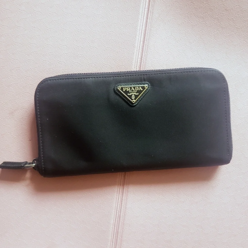 y2k 00s PRADA longWallet nylon black y2k 00s PRADA longWallet
